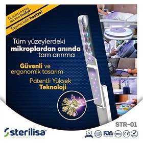 Resim Sterilisa Darbeli UVC Sterilizasyon ve Dezenfeksiyon Cihazı Pro Taşınabilir UV Dezenfektan 