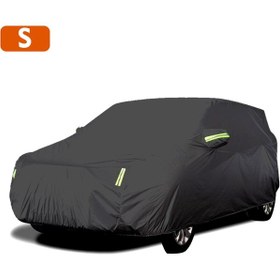 Resim Hallow K11711b-s Araba Kapak Tam Sedan Yansıtıcı Şerit Güneş Koruyucu 