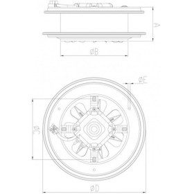 Resim Bahçıvan 20 cm çapında BB 200 1550 D/D 220/230 volt Monofaze Aksiyel Baca Aspiratörü 