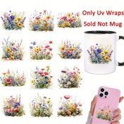 Resim 12 adet Bahar Çiçek Saksısı Çiçek DIY UV Transfer Kağıdı Cam Vazolar ve Kahve Bardağı Ambalaj Dekorasyonu için, Şişe Vazo Transfer Kağıdı, Laptop Telefon Kılıfı Hediye Kartı Transfer Kağıdı, İllüstrasyon, Şişe, Laptop Çöp Dergisi Okul Malzemeleri, Dekorasyonlar, Hediye Kutusu Ambalaj Dekorasyonu, Transfer Kağıdı, Herhangi Bir Sert Yüzey Transfer Kağıdı için Uygun 