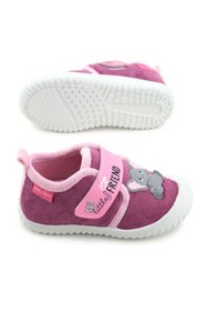 Resim Gezer Kız Çocuk Kışlık Tek Cırt Cırtlı Ayarlanabilir Rahat Taban Ev, Bahçe, Okul,Kreş Panduf Ayakkab 