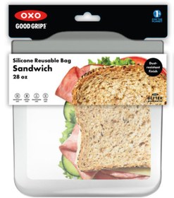 Resim Oxo GG Silikon Tekrar Kullanılabilir Çanta - Sandviç Poşeti (28 oz) -828 L 