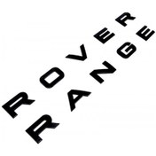 Resim Range Rover Vogue Kaput Ve Bagaj Yazısı Parlak Siyah Renk 