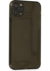 Resim Apple İphone 11 Pro Kılıf Fly Lens Silikon - Siyah Düz Renkli 