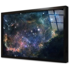 Resim Uzay Teleskobu Görüntüleri Çerçeveli Cam Tablo 