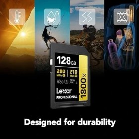 Resim Prof 128GB 1800X Sdxc Uhs-Iı 270MB/S Read 180MB/S Write C10 V60 U3 