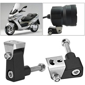 Resim Moveevo Kymco Xciting 250/300/400, K-xct300, Downtown350, Ak550 İçin Alüminyum Led Fener Braketi - Dayanıklı, Kolay Kurulum Çift 