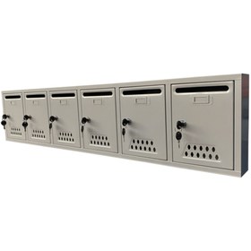 Resim veta metal Posta Kutusu 6lı-Gri 