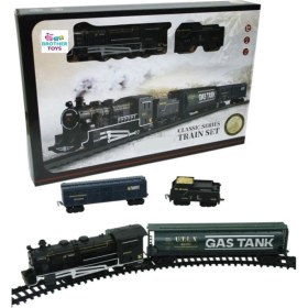 Resim Brother Toys Işıklı ve Sesli 18 Parça Klasik Tren Seti Classic 