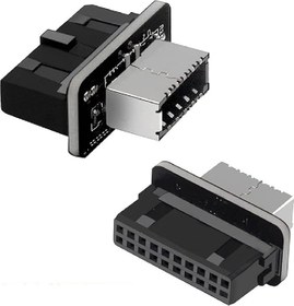 Resim Type-E To USB 3.0 19 PIN Anakart Dişi Erkek Çevirici Dönüştürücü Adaptör 5209 