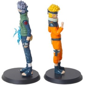 Resim Naruto: Shippuden Naruto Uzumaki Kakashi Hatake Anime Manga Karakter Figür Seti 2 Kahraman Bir Arada Naruto - Bandai 
