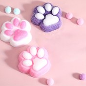 Resim 2/3 adet Peluş Gökkuşağı Kedi Pençesi Sıkıştırılabilir Oyuncaklar - 6 Pom-Pom Boncuklu Yumuşak ASMR Dostu Duyusal Oyun, Gençler ve Yetişkinler için Sarılma Fidget Hediyesi (BPA İçermeyen Masa Dekoru ve Seyahat Arkadaşı) 