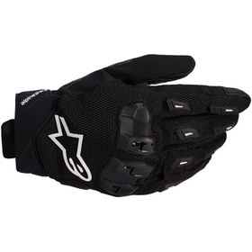 Resim Alpinestars Sp X 5 Air Korumalı Motosiklet Eldiveni Siyah Beyaz 