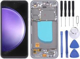 Resim Samsung S23 FE Uyumlu Lcd Ekran Dokunmatik Full Çıtalı Oled Siyah SM-S711 