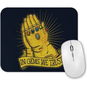 Resim Baskı Dükkanı Infinity War In Gems We Trust Mouse Pad 