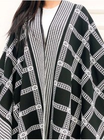Resim 02Lady Fashion çift taraflı kullanılabilen triko şal panço 