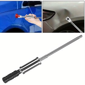 Resim Paslanmaz Çelik Göçük Onarım Kiti - 8 Değiştirilebilir Başlıklı Araba Gövde Boya Çıkarma Aracı, Dayanıklı Kayar Çekiç & Çekici Otomobil ve Daha Fazlası İçin 