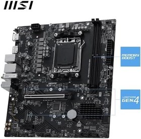 Resim MSI PRO A620AM-G EVO WIFI AM5 DDR5 7200MHZ(OC) ARGB HDMI VGA 2XM.2 USB 5 GBPS 2.5G LAN WIFI 6E MATX 