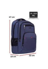 Resim Dada 03 Usb Aparatlı Lacivert Laptop Sırt Çantası 15,6 İnç Geniş İç Hacim Darbe Emici Koruma 