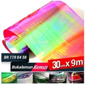 Resim CARUB Far-Stop Filmi Bukalemun 30CMX9M Kırmızı 