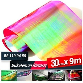 Resim CARUB Far-Stop Filmi Bukalemun 30CMX9M Kırmızı 