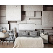 Resim 3 Boyutlu Beton Bloklar Duvar Kağıdı (394041747) 