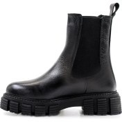 Resim Hakiki Deri Kürklü Kadın Klasik Bot 710KZA6007 