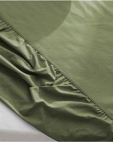 Resim Madame Coco Manon Tek Kişilik Plus %100 Pamuk Ranforce Lastikli Çarşaf - Haki Çok Renkli 