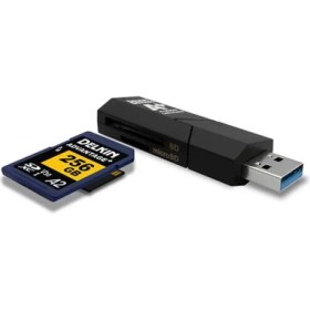 Resim Delkin Devices USB 3.1 Sd & Microsd A2 Hafıza Kartı Okuyucu 