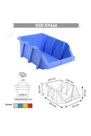 Resim Sembol Plastik Gri Avadanlık Kutuları Kpa40 