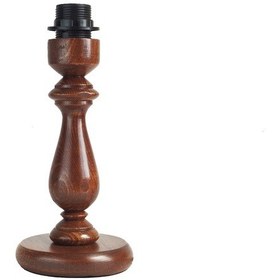 Resim Ahşap Abajur Ayağı Model Kahve Rengi Kahverengi 