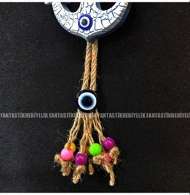 Resim Tekne Çapa Nazar Boncuk Bahçe Balkon Duvar Saksı Kapı Süs Sarkaç (387075281) 