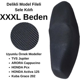 Resim EŞREFOĞLU-EMA Scooter Sele Kılıfı File Siyah Xxxl Beden 