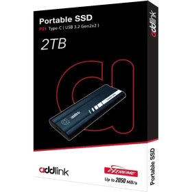Resim Addlink P21 2TB 2000-1950MB/S USB 3.2 Gen2 Type-C Portable Taşınabilir SSD AD2TBP21B2K 