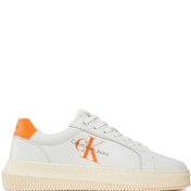 Resim Calvin Klein Chunky Chunky Laceup Kadın Sneaker Bright White/Shocking Orange 