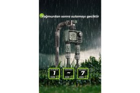 Resim Konk Tools Profesyonel Otomatik Sulama Kontrol Ünitesi - Çift Çıkışlı & Manuel Modluakıllı Sulama Sistemi(Ipx5) 