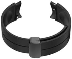 Resim Gpack Samsung Galaxy Watch 4 42mm ile Uyumlu Silikon Kordon, Ayarlanabilir Mıknatıslı, Koyu Yeşil 