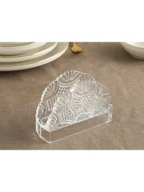 Resim English Home Karissa Cam Peçetelik 13X9 cm Şeffaf 