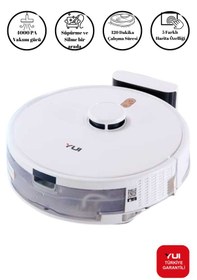 Resim Yui RS16 Akıllı Robot Vacuum & Mop Süpürge 