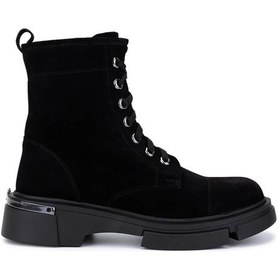 Resim Tamer Tanca Kadın Siyah Süet Casual Bot 51 194-0027 Bn Bot Sk25-26 Sıyah Suet Siyah Süet 