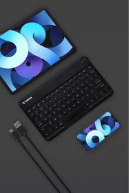 Resim Torima Tmk-08 Kablosuz Bluetooth Klavye Ve Mouse Seti – Akıllı Tv Ve Mobil Cihazlarla Mükemmel Uyuml 