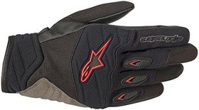 Resim Alpinestars Men's Shore Black/Red Gloves 3566318-13-S 
