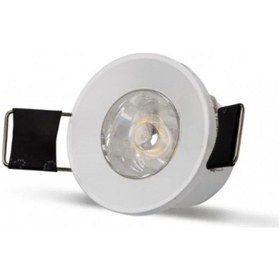 Resim Elektrikhouse 2w Beyaz Kasa Yıldız Spot Beyaz Işık Beyaz 