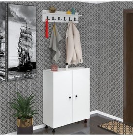 Resim Kenzlife Portmanto Ayakkabılık Ve Askılık Edik6 Byzbyz 98 080 32 Yirmidört Çift Ayakkabı Kapasitesi Ahşap 