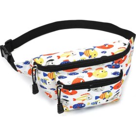 Resim Fashion Schoolbags Karikatür Desenli Çocuk Bel Çantası Ayarlanabilir Askılı Oxford Kumaş Çocuk Göğüs ÇANTASI-N0308S (Yurt Dışından) 