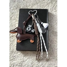 Resim Silver1 Zarif Anti-Kayıp Araba Anahtarlık Okul Çantası Çekicilik Bebek Yaratıcı Erkek ve Kadın Çift Yıldız Ayı Anahtarlık (Yurt Dışından) 