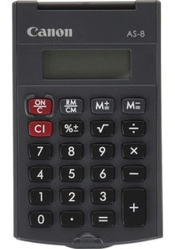 Resim Canon AS-8 Cep Tipi 8 Hane Hesap Makinesi 
