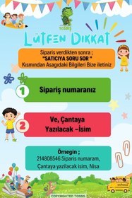 Resim PENGİ [ İSTEDİĞİNİZ İSMİ YAZIYORUZ ] Oyuncak Araba 0-8 Yaş Çocuk Sırt Çantası, Anaokulu-kreş Çantası 