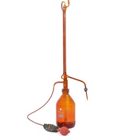 Resim Otomatik Büret Amber 25 Ml 0.1 Ml Taksimat - Cam Musluk - Classa 