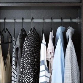Resim Ikea SPRUTTIG Hafif Elbise Askısı, Siyah, Plastik, 39 Santimetre - 30'lu Set 